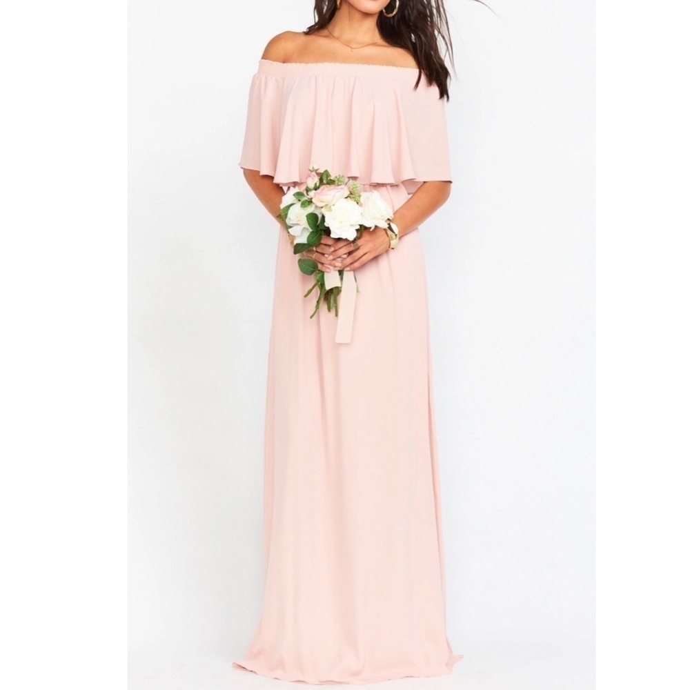 NWOT SHOW ME YOUR MUMU SMYM Hacienda Maxi Dress Dusty Blush XXL
